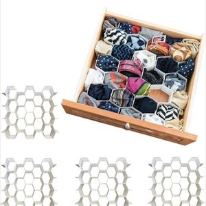 Plastic honeycomb drawer organizers